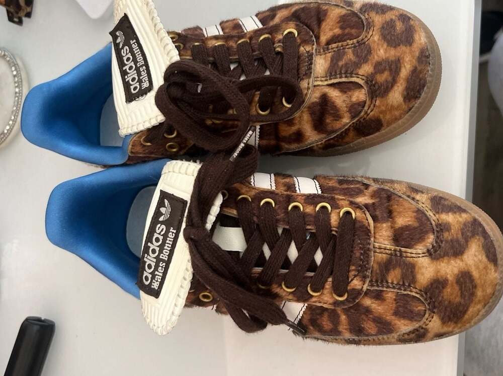 adidas x Wales Bonner Pony Leo Samba Leopard Dark Brown
